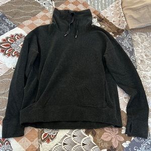 Lululemon Funnel Neck Sweater in Charcoal Grey